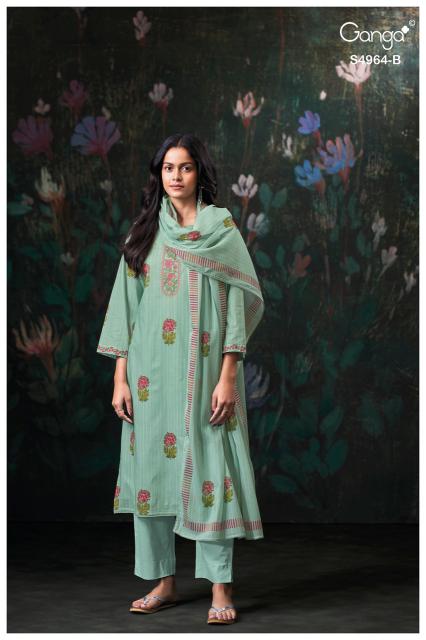 Ganga deyza 4964 wholesale dress material thrissur
